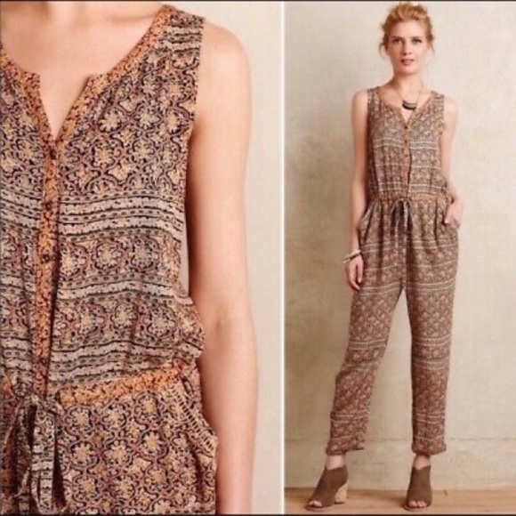 Anthropologie Pants - 🎉HP🎉 Lilka patterned jumpsuit from Anthropologie